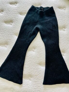 Girls Flared Knit Pants - Black Art Class